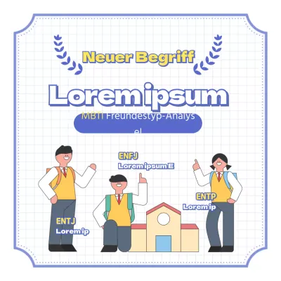 Zurück zur Schule Du musst diese Freunde haben MBTI Freundestyp-Analyse