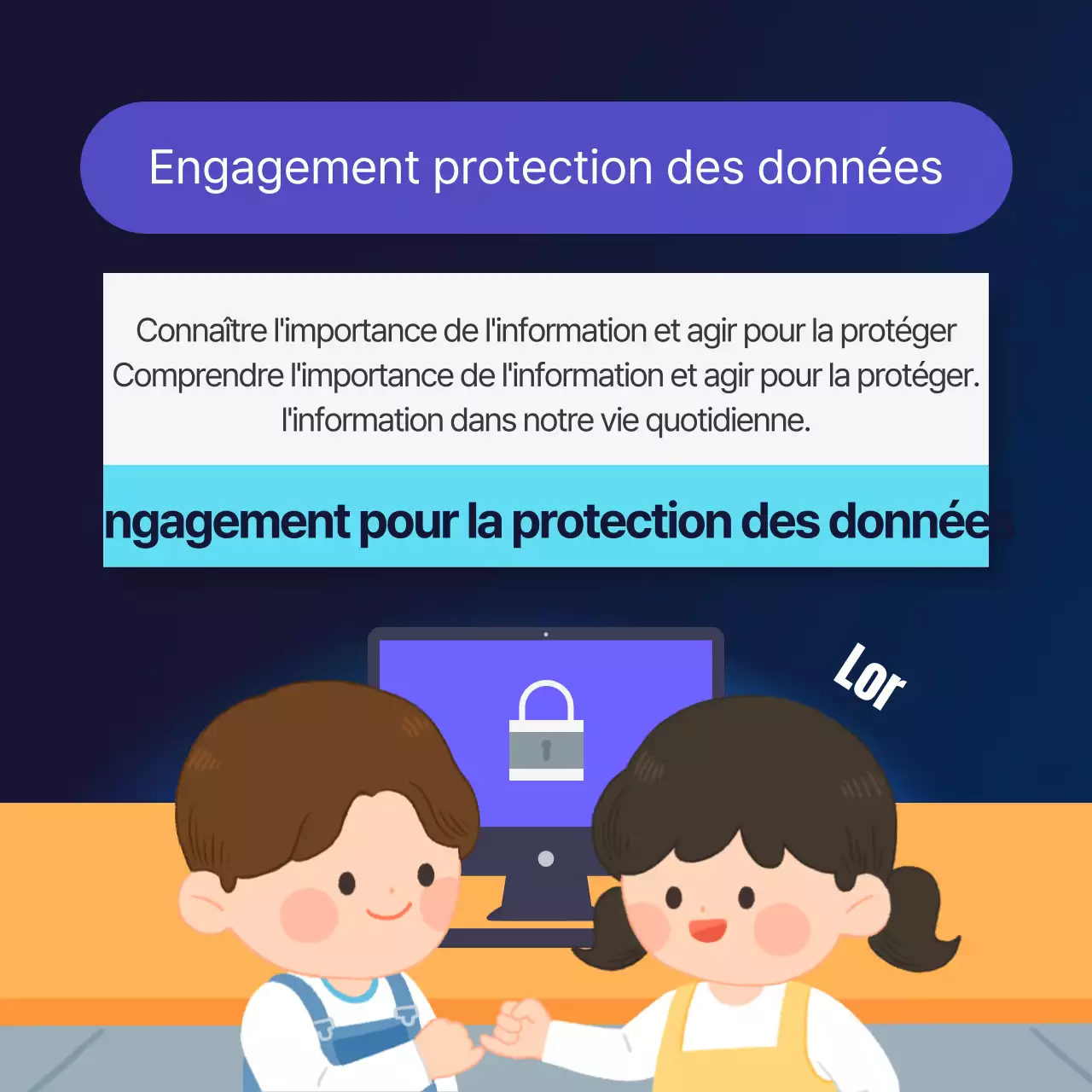 Dooclass Carte de la Journée de la protection des donnéesNews Design