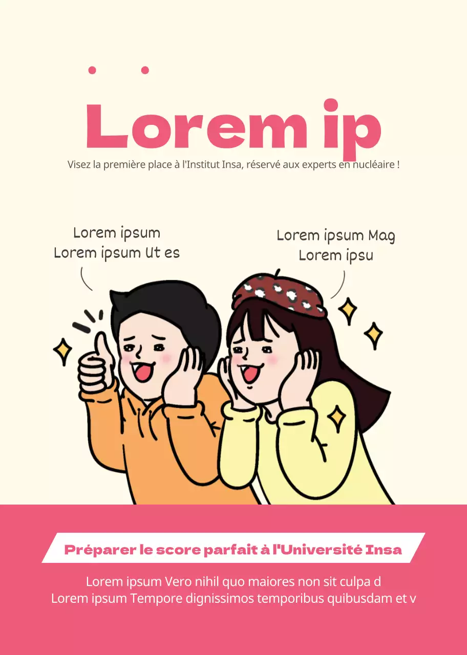 Carnet scolaire promotionnel avec un concept d'illustration mignon