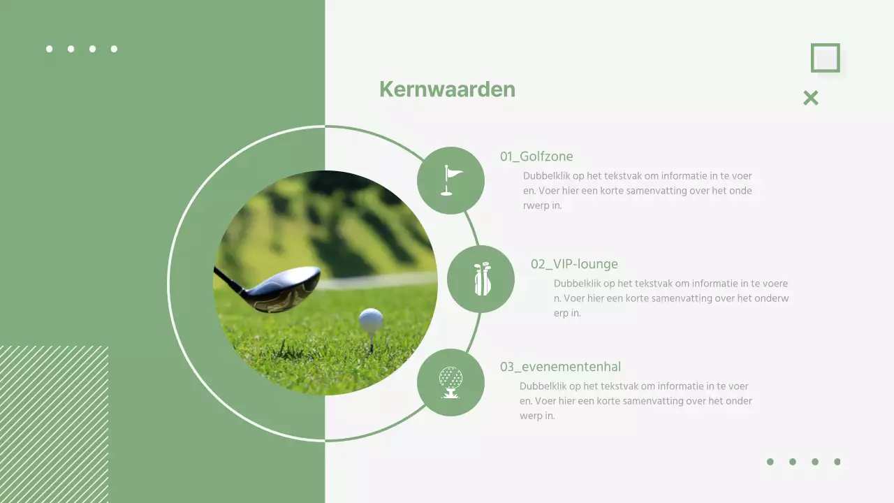 Greentone's Bizgolf Investeringsvoorstel Golf Club Resort Bedrijfsoverzicht Budget Verwachtingen