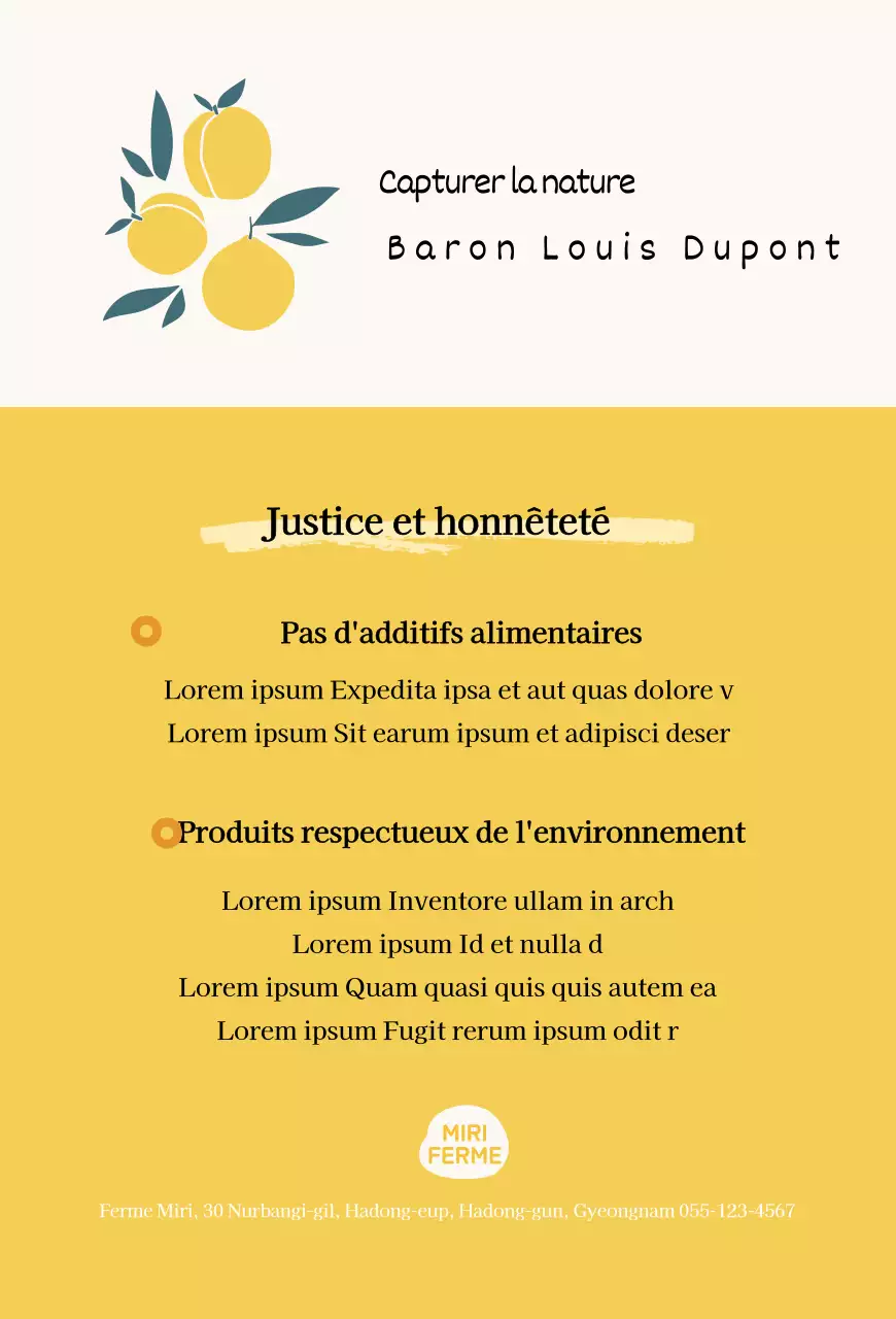 Carte postale illustrée à la citronnelle