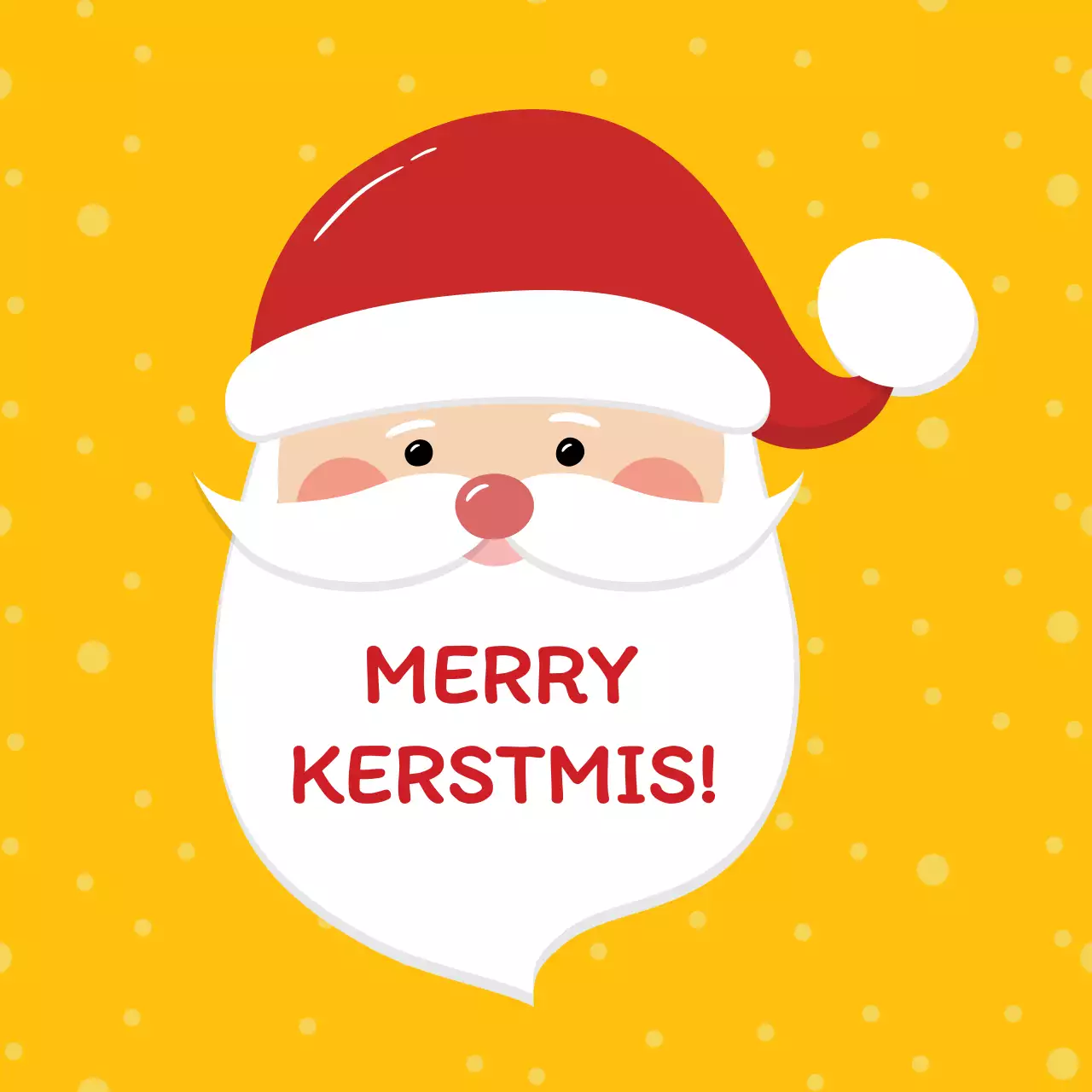 Leuke kerstetiketten met gele illustraties