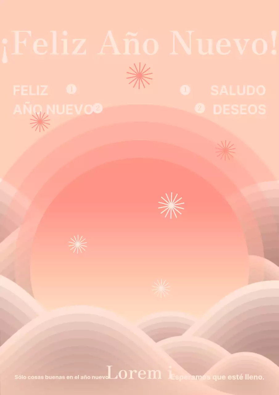 Feliz Año Nuevo y Felices Fiestas en Rosa