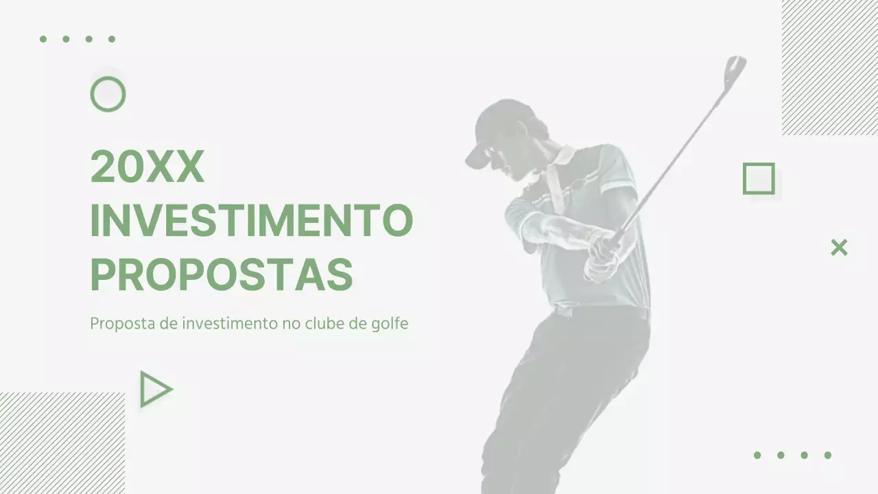 Greentone's Bizgolf Proposta de investimento Golf Club Resort Visão geral do negócio Expectativas orçamentais