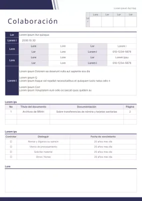 Un sencillo cartel morado de cooperación empresarial