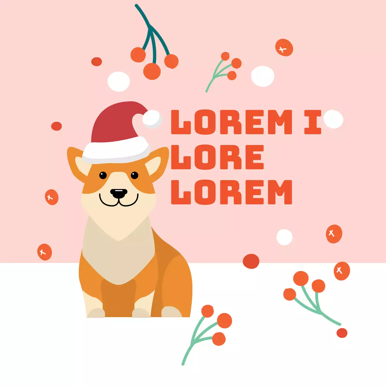Roze Rood Schattige Illustratie Kerstmis Geschenk Etiketten