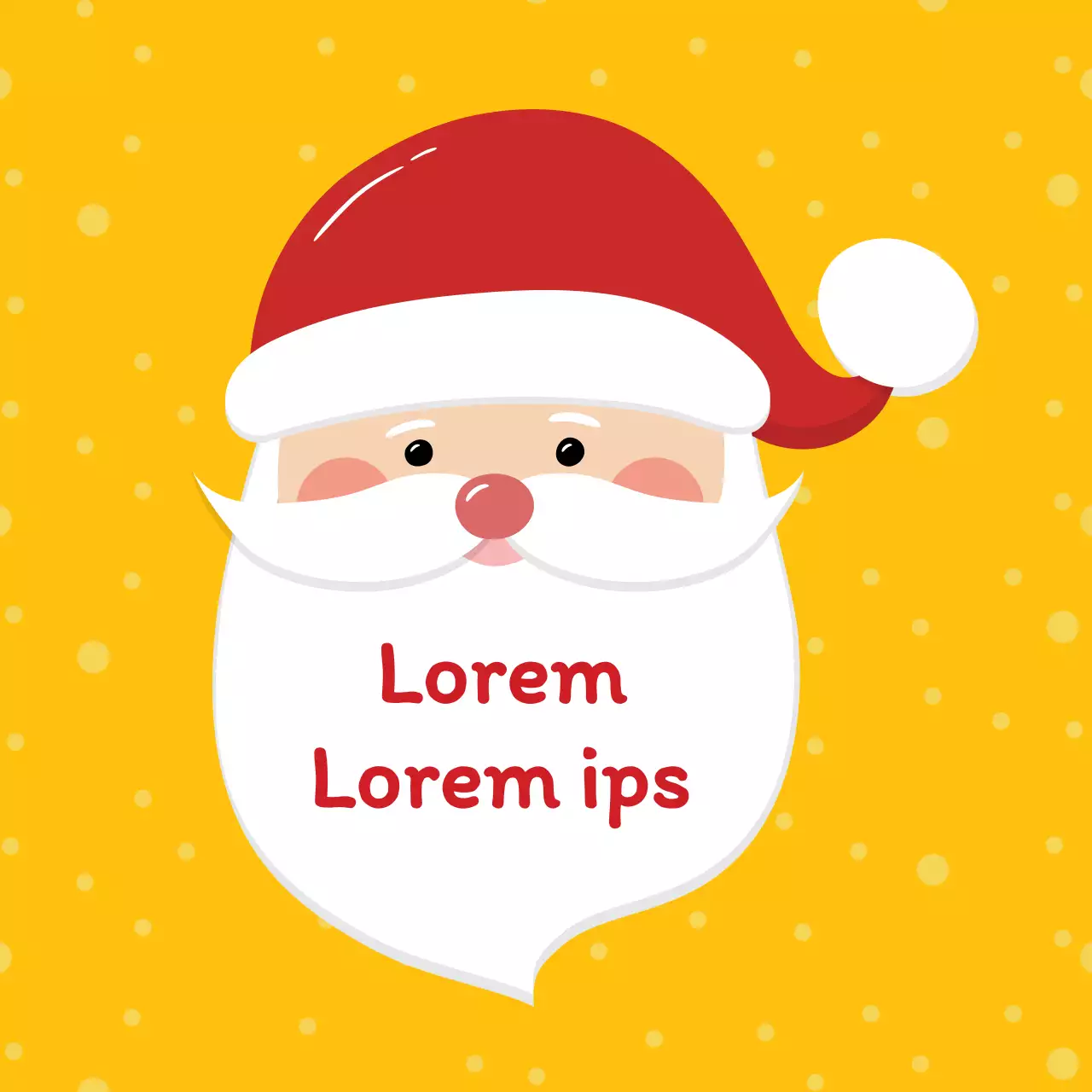 Niedliche Weihnachtsetiketten mit gelben Illustrationen