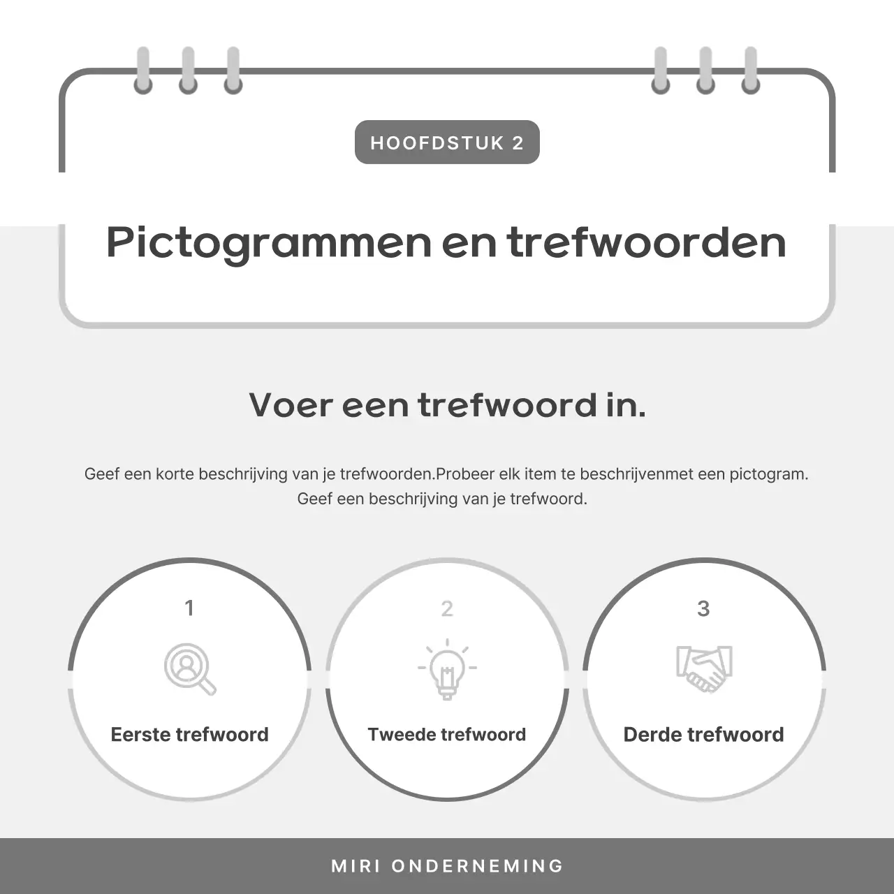 Eenvoudige zakelijke berichten in zwart-wit