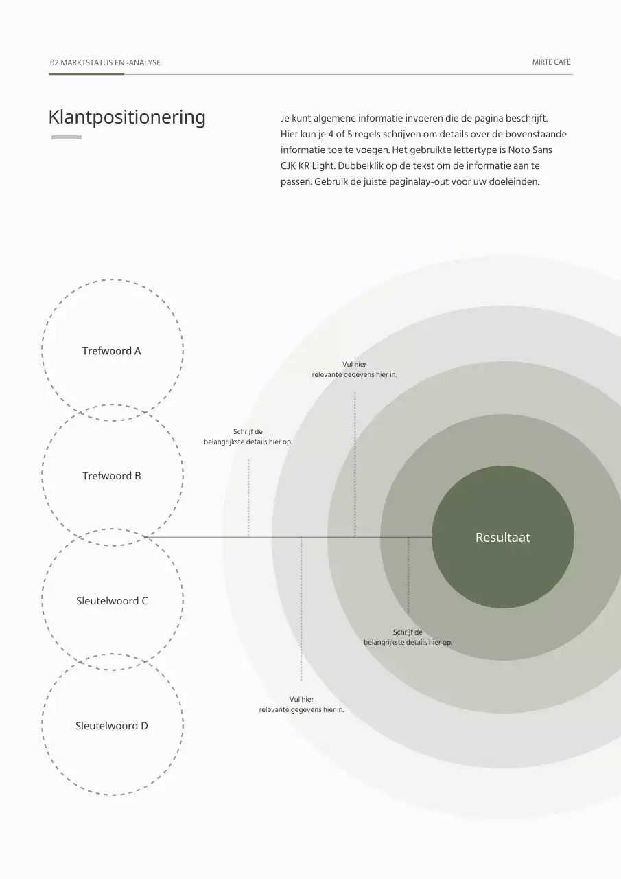 Eenvoudig diagonaal concept ondernemingsplan in groen