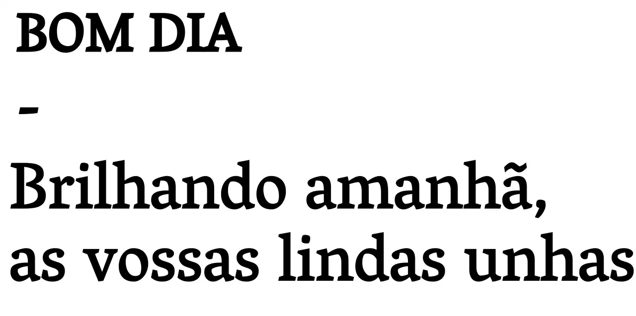 Estilo de apresentação de texto simples, moderno e a preto e branco para promoções e merchandising de salões de unhas