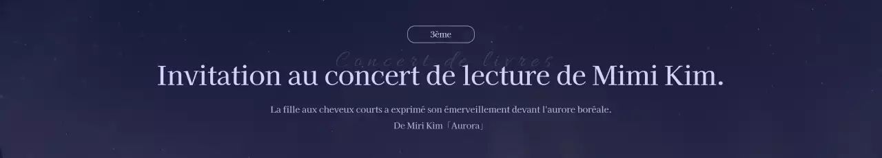 Une promotion de livre pourpre et émotionnelle