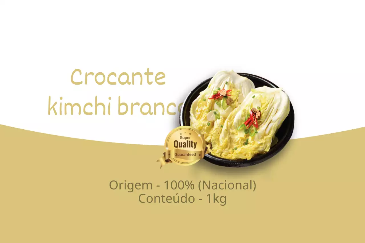 Kimchi branco crocante