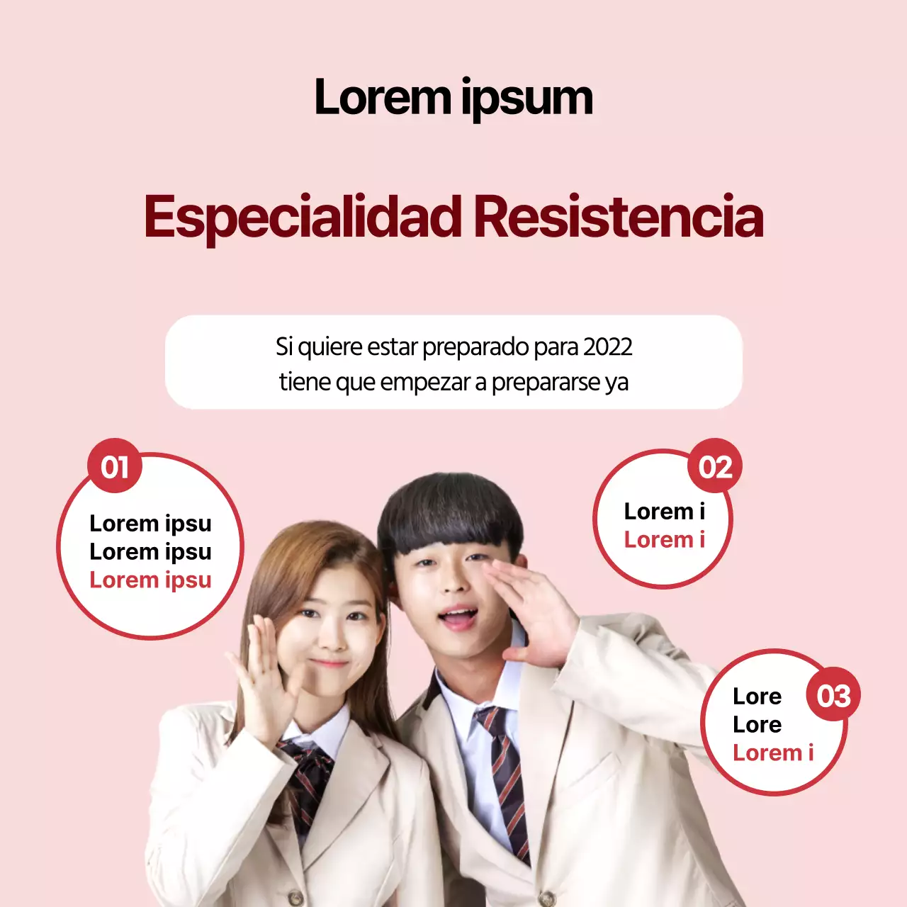 Un tema de entrenamiento rosa y burdeos para el nuevo año