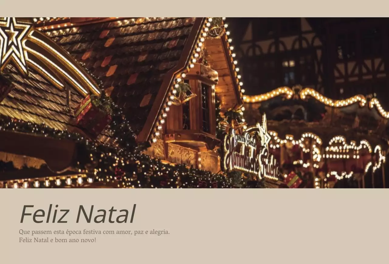 Conceito fotográfico emocional Natal em castanho