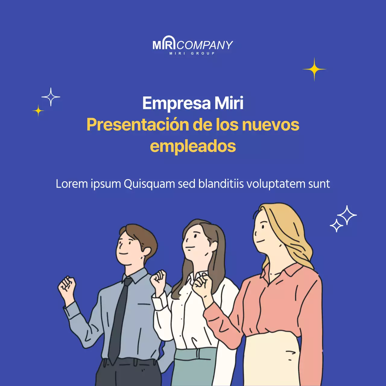 Concepto azul amarillo tarjeta de presentación de empleado corporativo noticias contenido de medios sociales