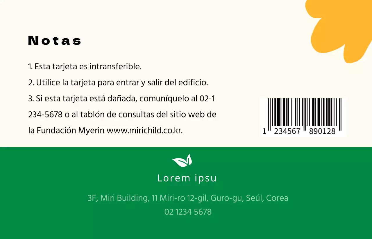 Tarjeta de visita con cálidas ilustraciones