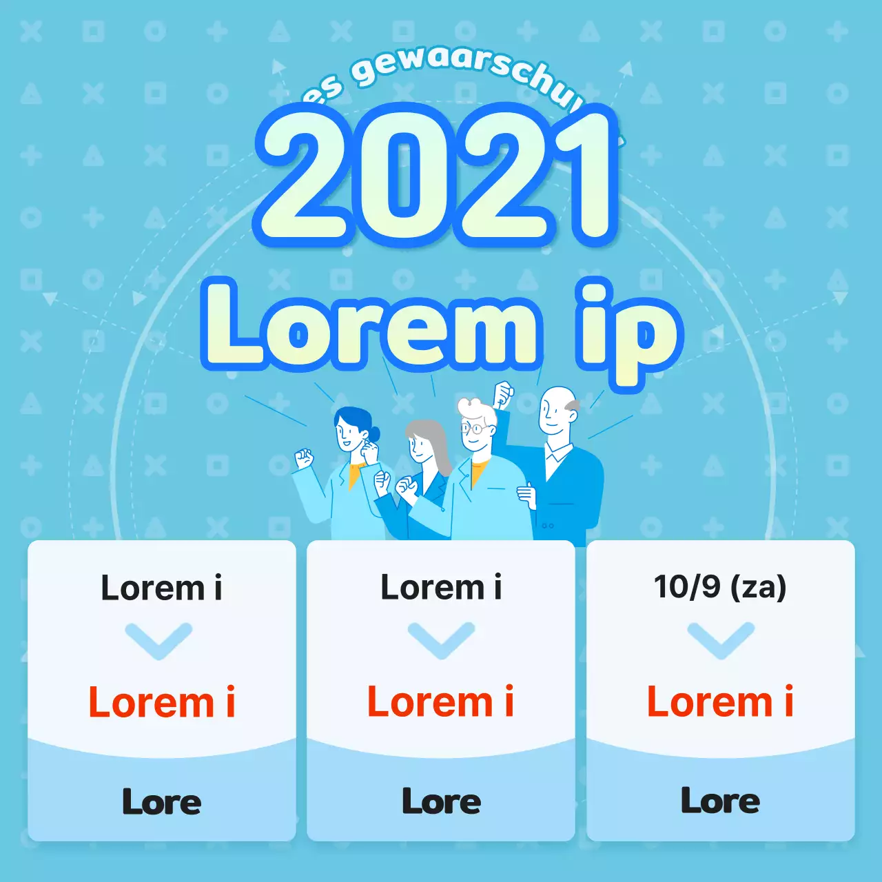 Lichtblauw dienstregelingsthema Alternatieve informatie over feestdagen