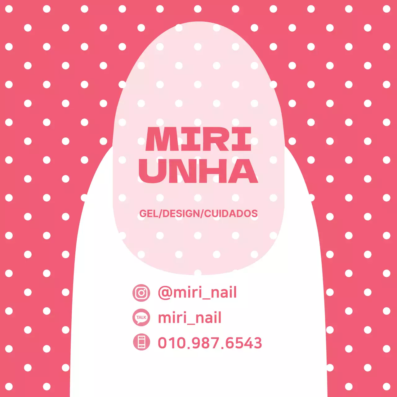 Fundo de bolinhas cor-de-rosa Ilustração de unhas
