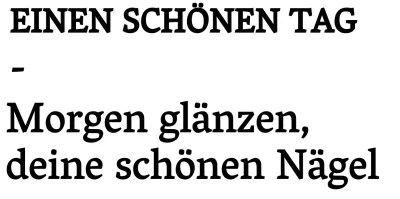 Einfaches schwarz-weißes modernes Nur-Text-Layout für Nagelstudio-Werbung und -Werbung