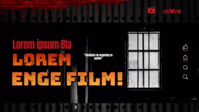 Horrorfilmrecensies gemarkeerd in zwart en rood