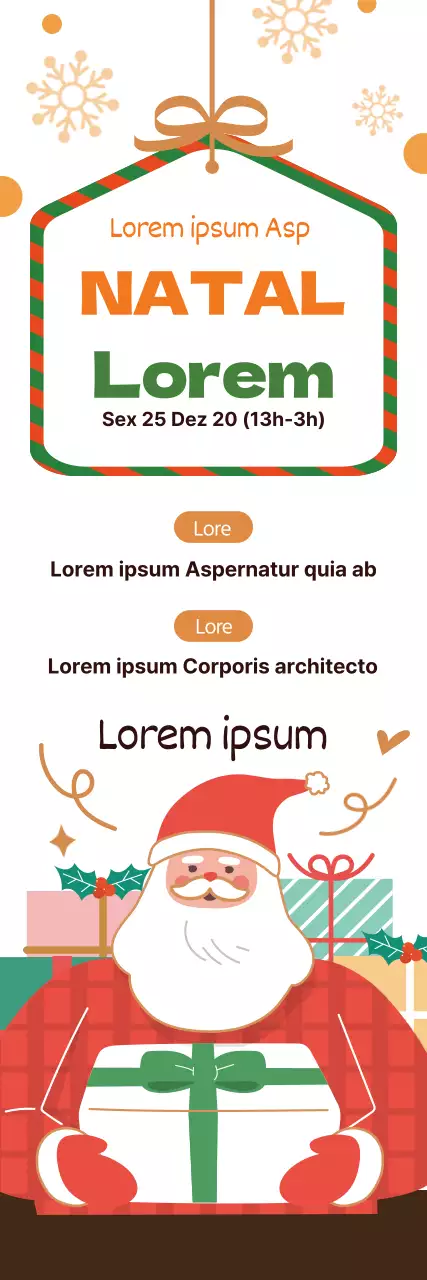 Ilustração vermelha Promoção de Natal da igreja