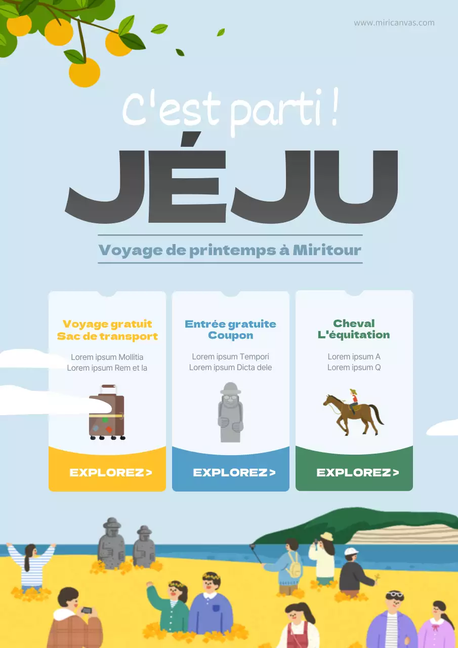 Faire un tour sur l'île