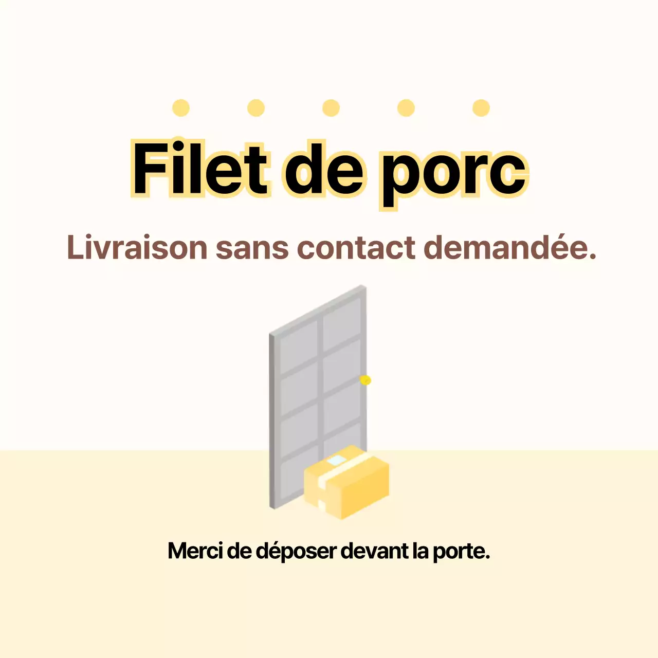 Autocollants simples pour filet d'agneau