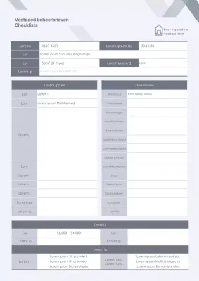 Schone, grijze checklist documentopmaak volmacht onroerend goed