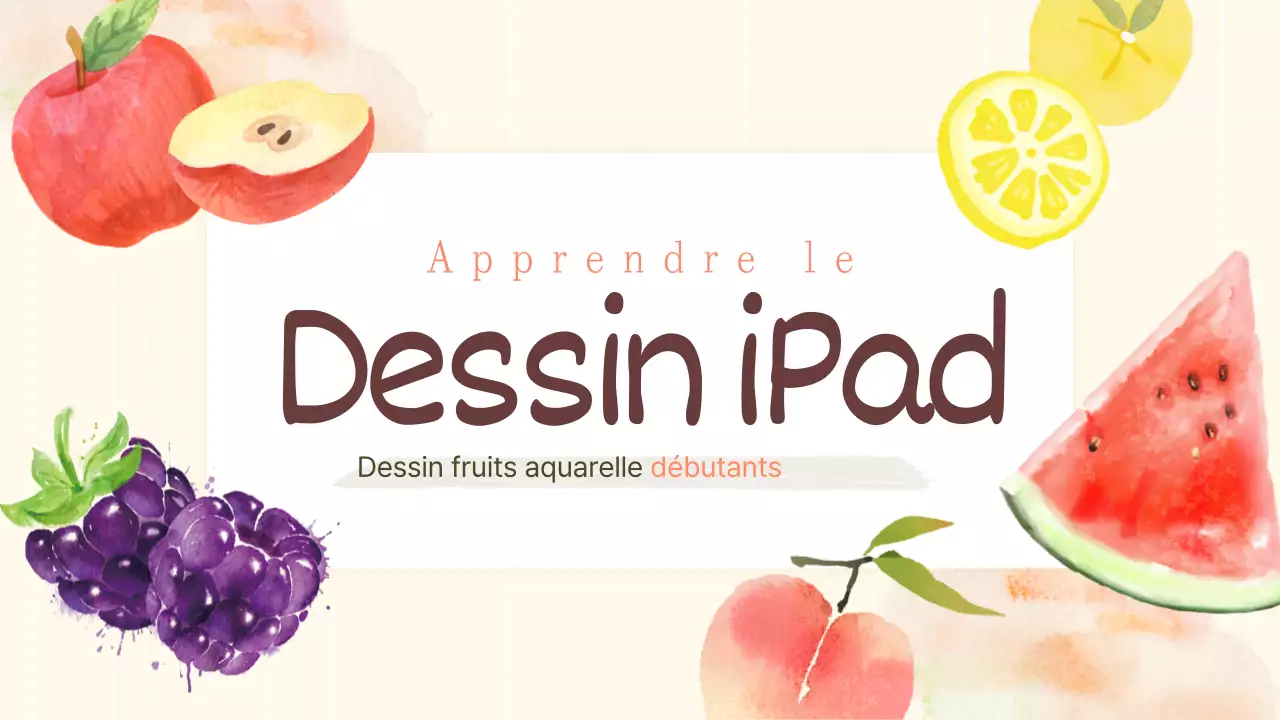 Créer une apparence d'aquarelle pour les vignettes de dessin de l'iPad