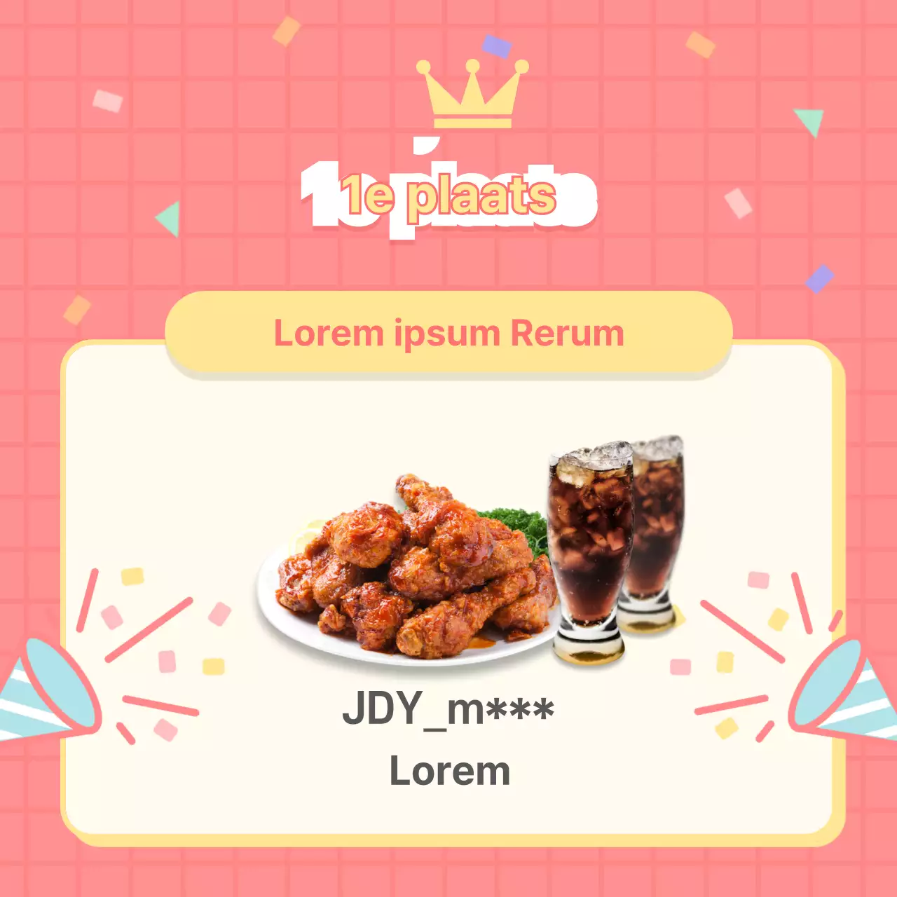 Maak de winnaars van sociale media-evenementen in het roze bekend