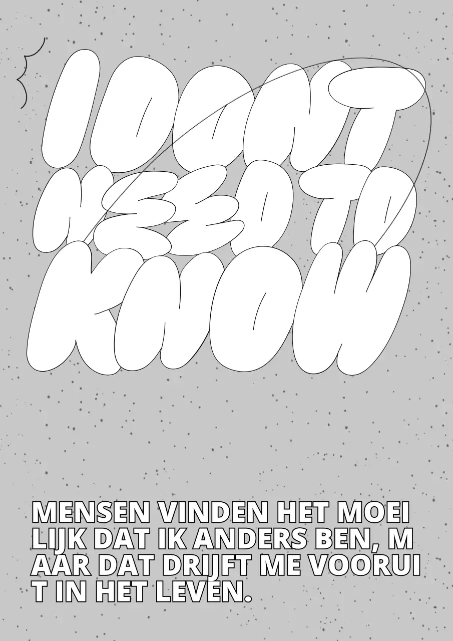 Kalligrafische interieurposter in wit en grijs