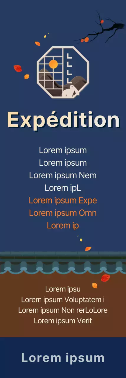 Lettre d'action de grâces aux couleurs de la marine