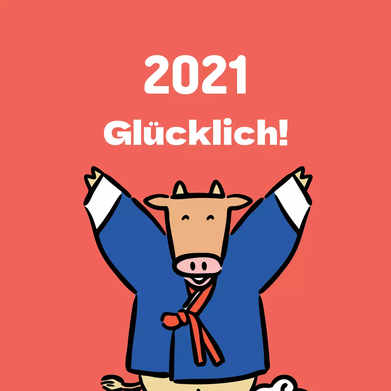 Niedliche Etiketten für Neujahrsgrüße mit rosa Illustrationen