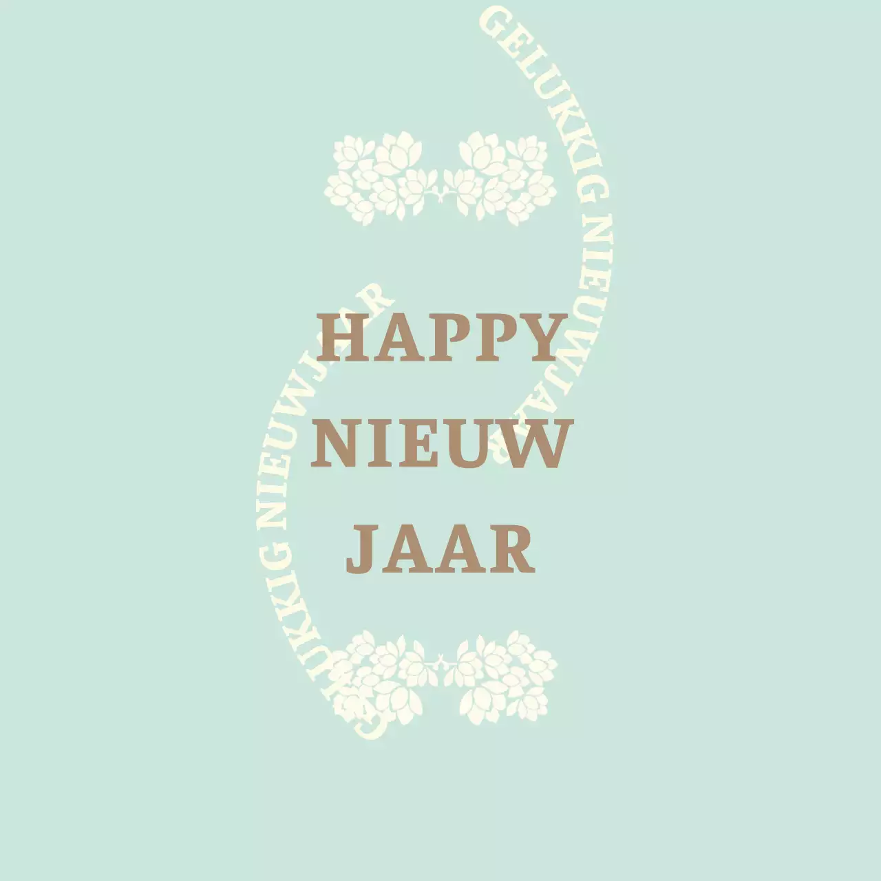 Traditioneel geschenklabel met blauwe illustratie