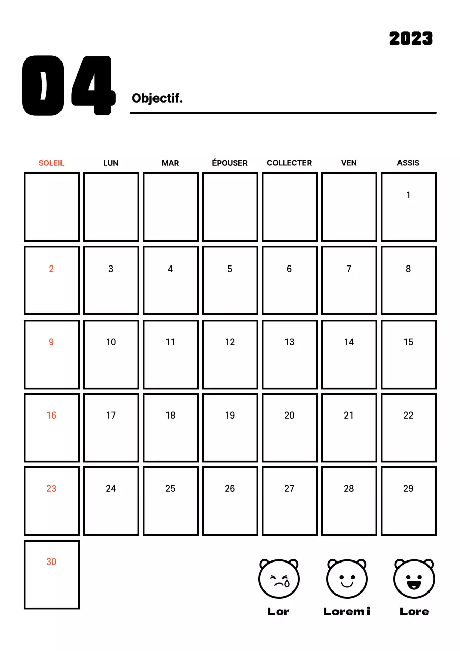 Suivi des objectifs de la nouvelle année avec des lignes épurées