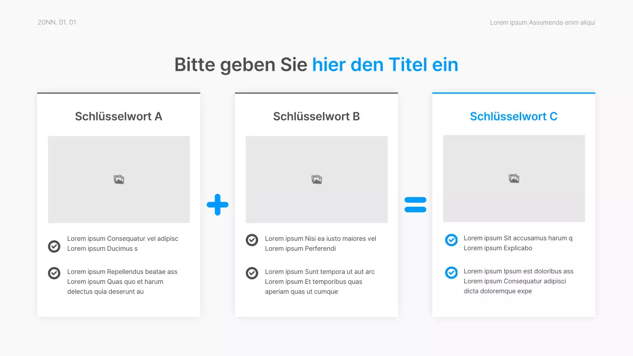 Geschäftsbericht mit einem modernen Farbverlauf in Blau und Weiß