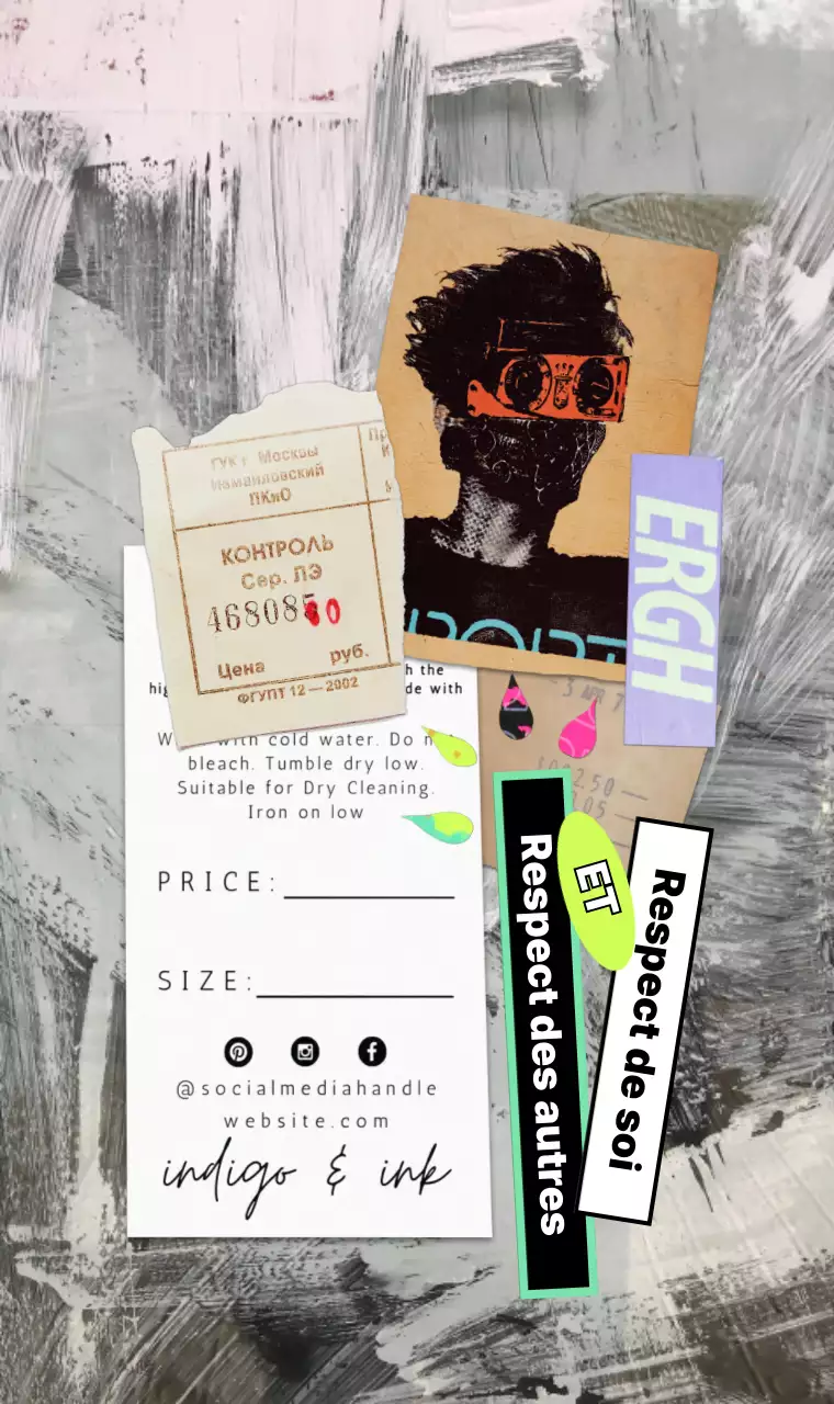 Un collage artistique et sentimental de souvenirs