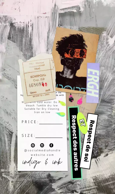 Un collage artistique et sentimental de souvenirs