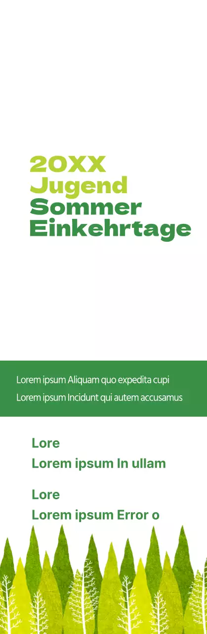 Informationen zur Sommerfrische der Kirche in Lindgrün und Grün