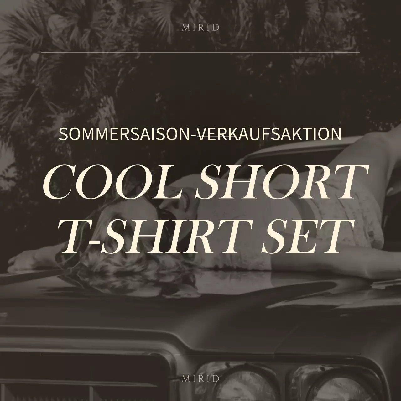 Ein einfaches Verkaufskonzept in Braun und Hellgelb