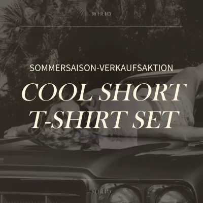 Ein einfaches Verkaufskonzept in Braun und Hellgelb