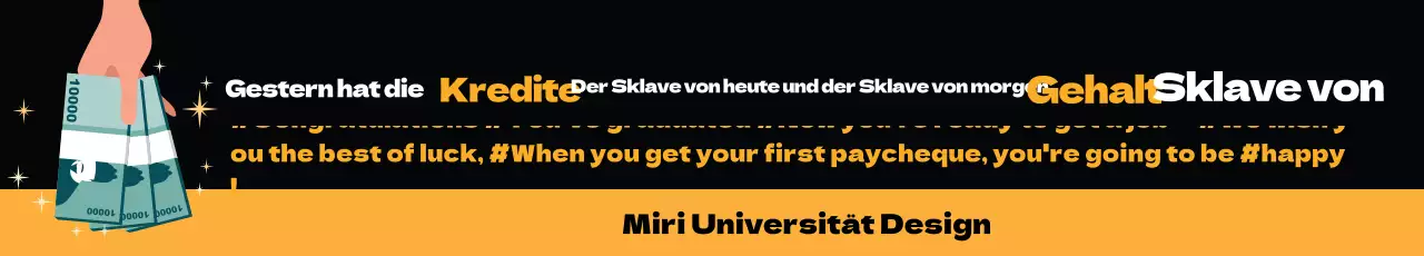 Gelb schwarz Illustration Abschlussfeier