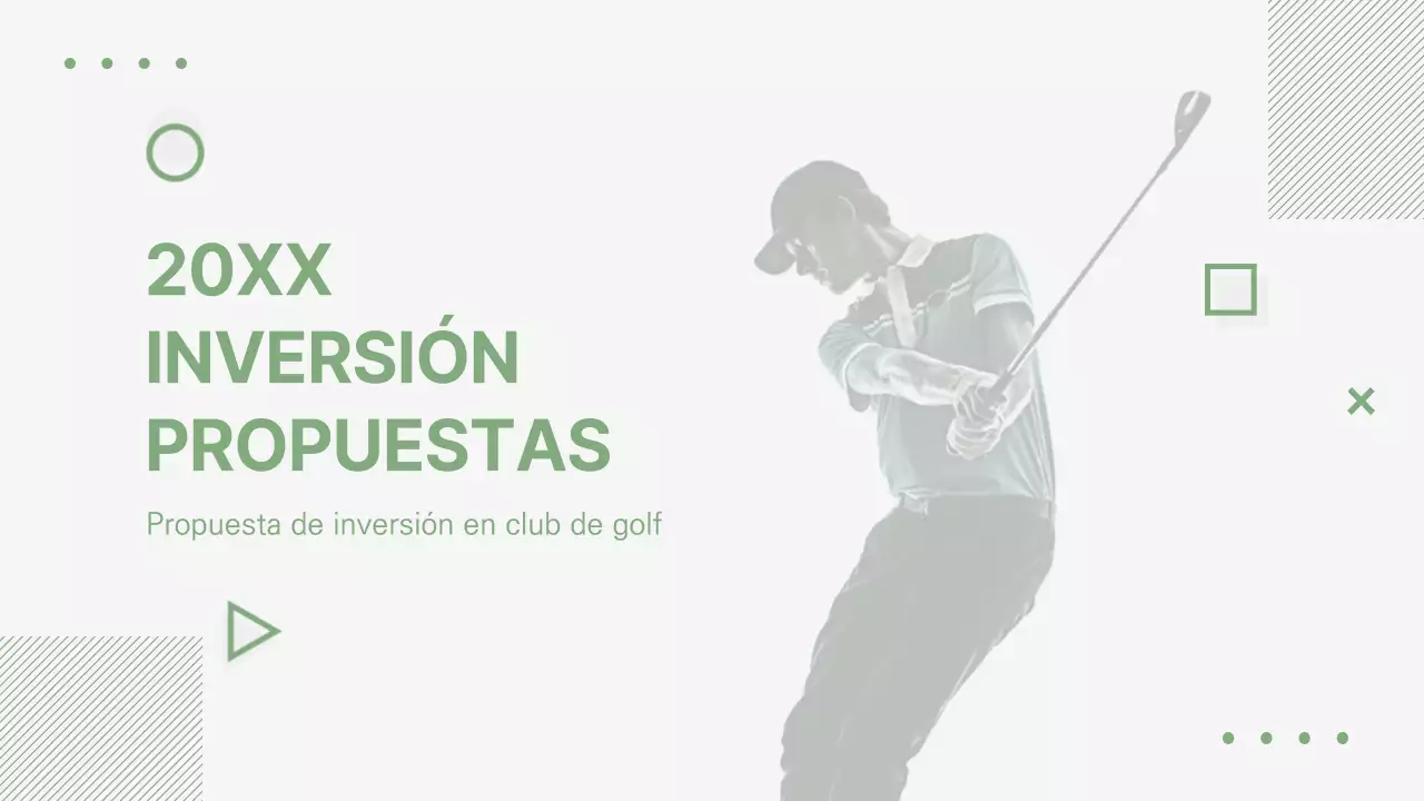 Propuesta de inversión Bizgolf de Greentone Golf Club Resort Visión general del negocio Expectativas presupuestarias