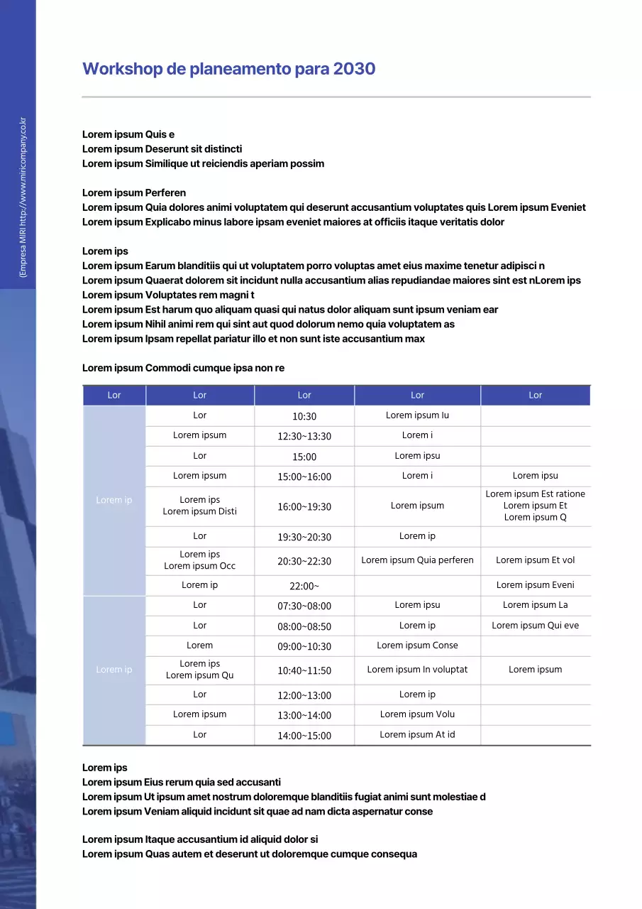 Formatação do documento da proposta de seminário em tons de azul