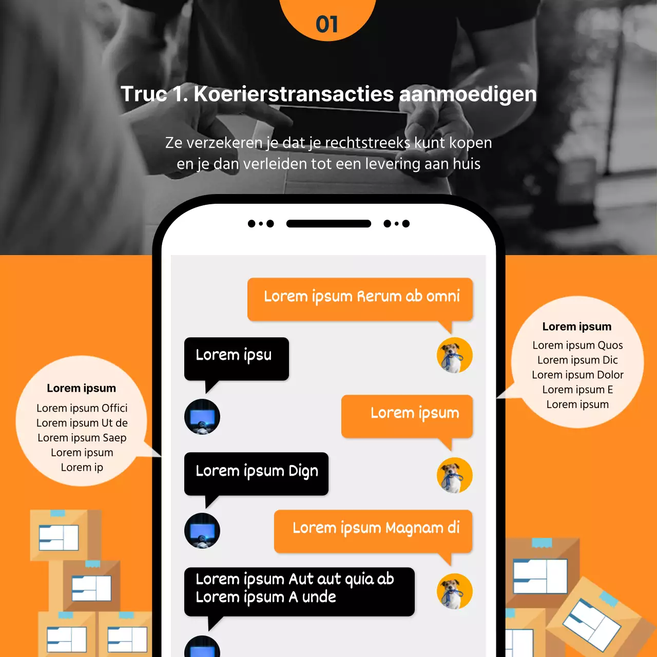 Oranje en marinekleurige tweedehands fraudeTypesCardNieuws
