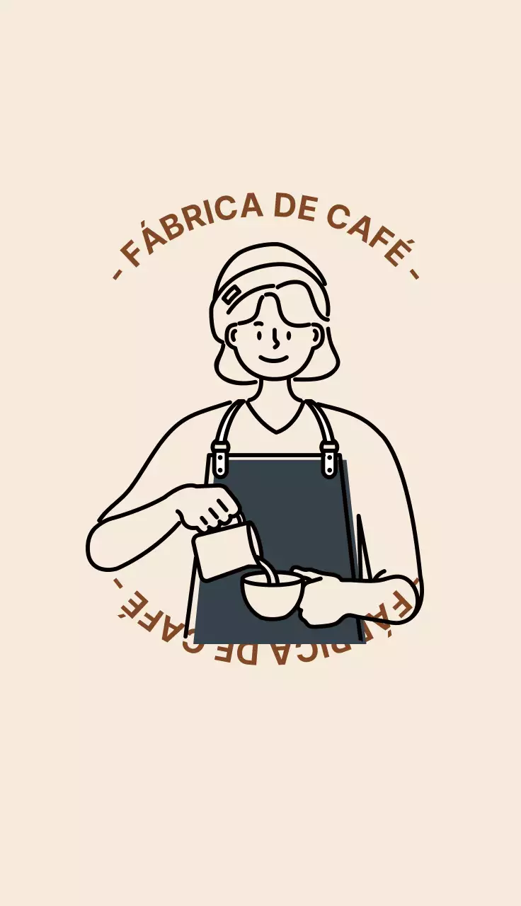 Cartão de visita de café barista