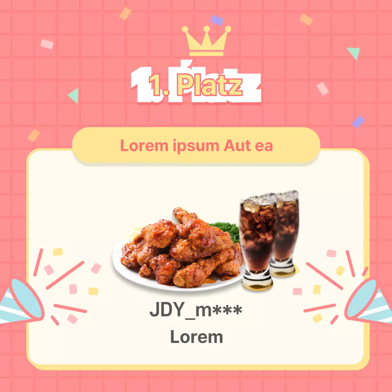 Bekanntgabe der Gewinner von Social-Media-Events in Rosa