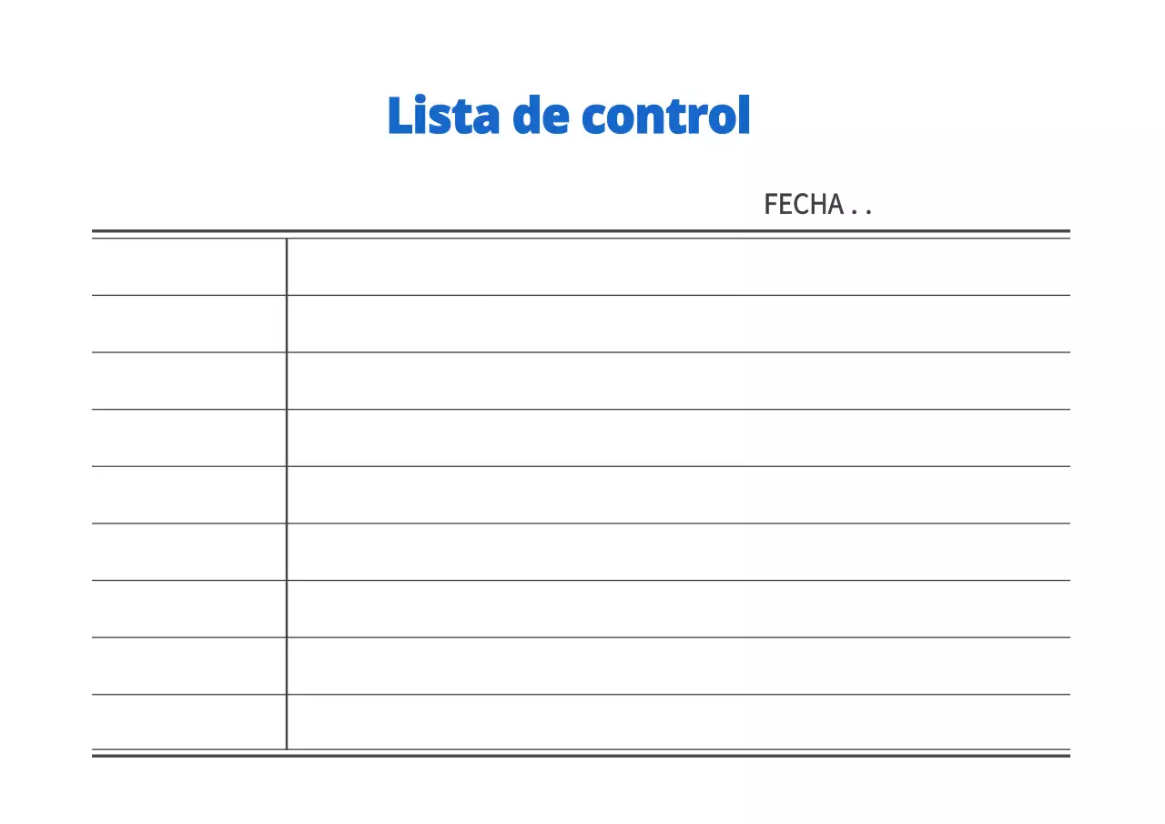 Lista de control