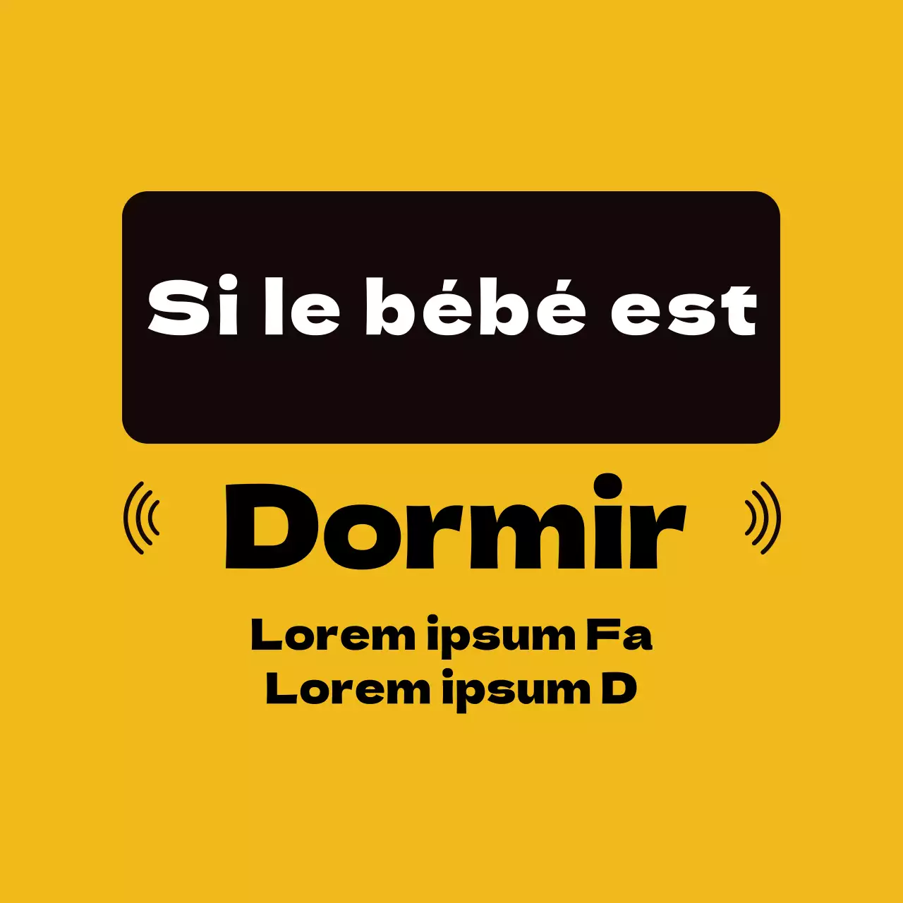 Panneau jaune lisible sur la porte d'entrée de la maison