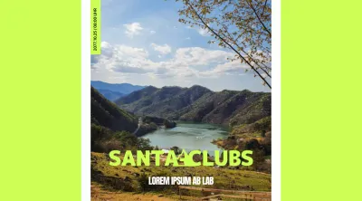 Sportliches Flaschenwasser-Etikettendesign mit Berglandschaften und Farbakzenten